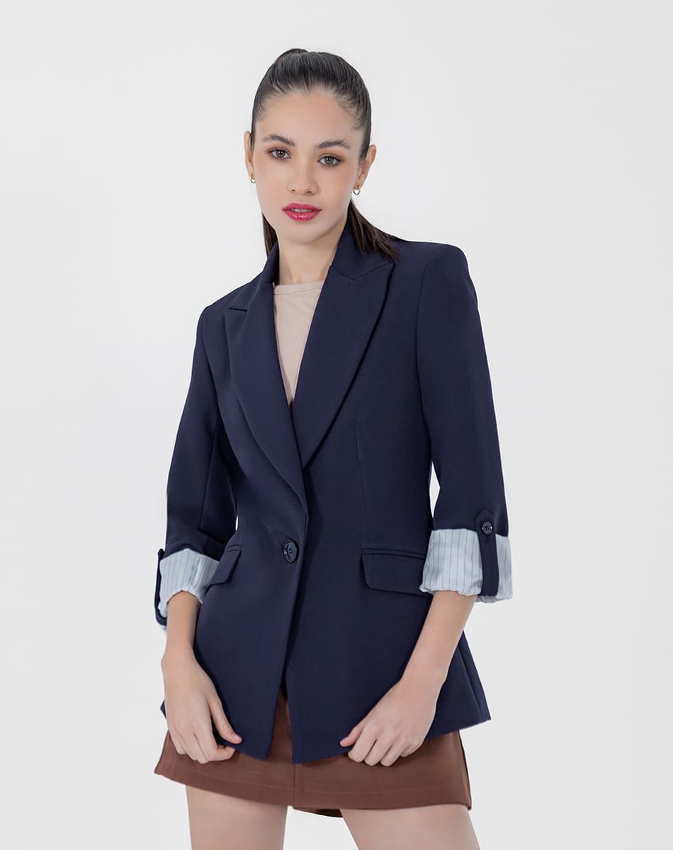SHYLA| Sleek Cuffed Sleeve Blazer
