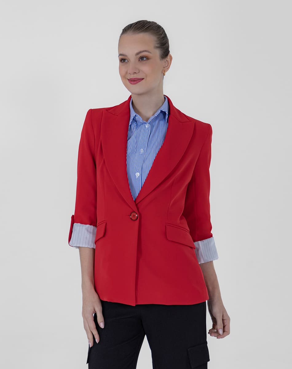 SHYLA| Sleek Cuffed Sleeve Blazer