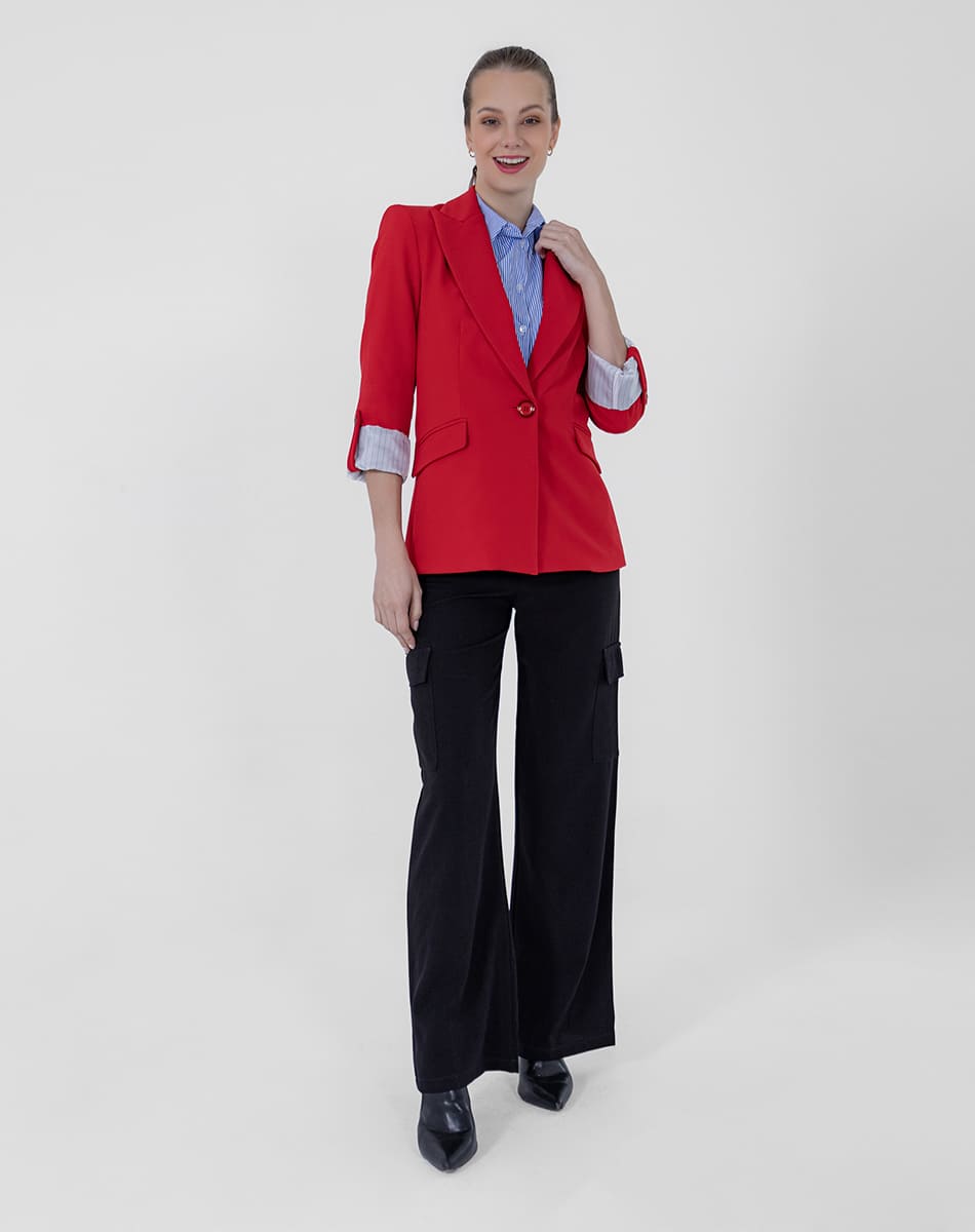 SHYLA| Sleek Cuffed Sleeve Blazer