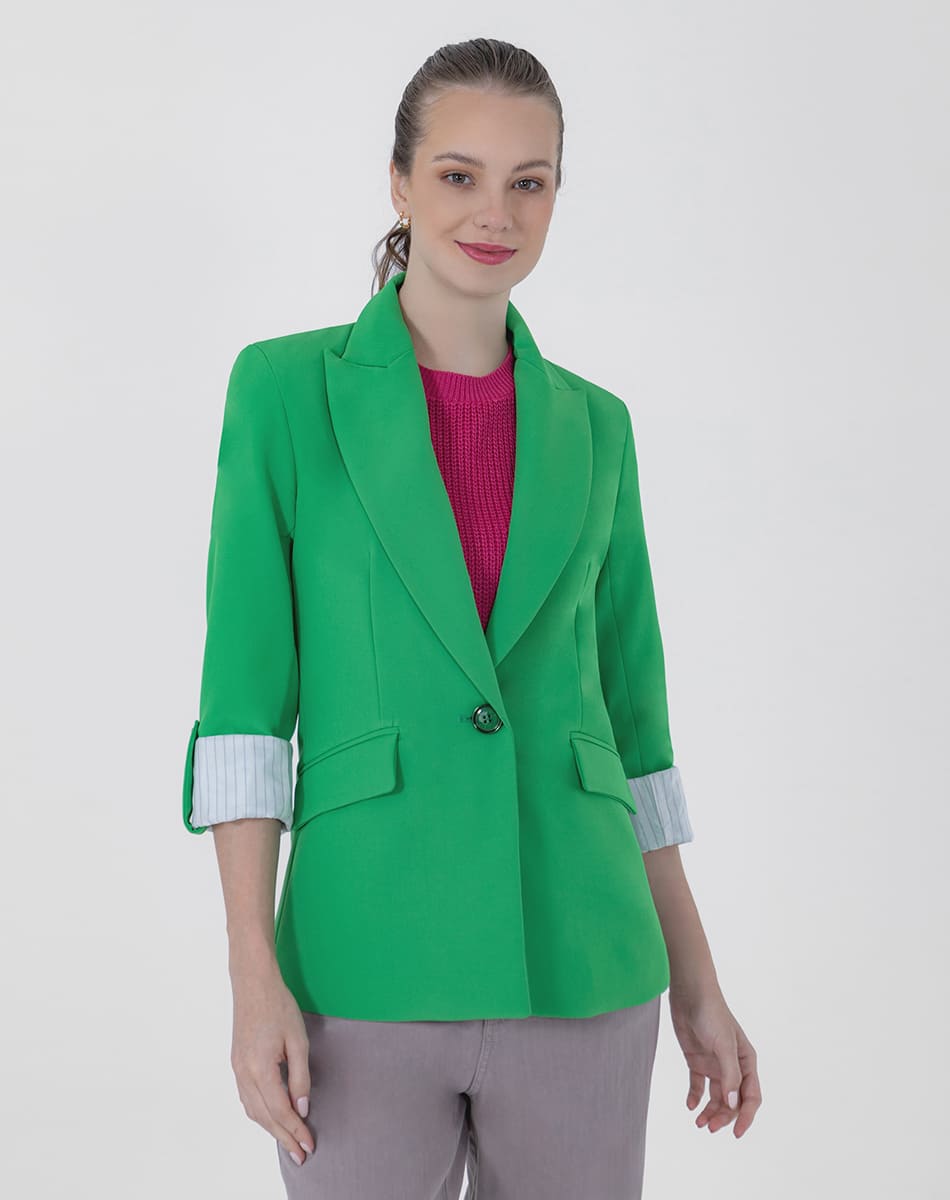 SHYLA| Sleek Cuffed Sleeve Blazer
