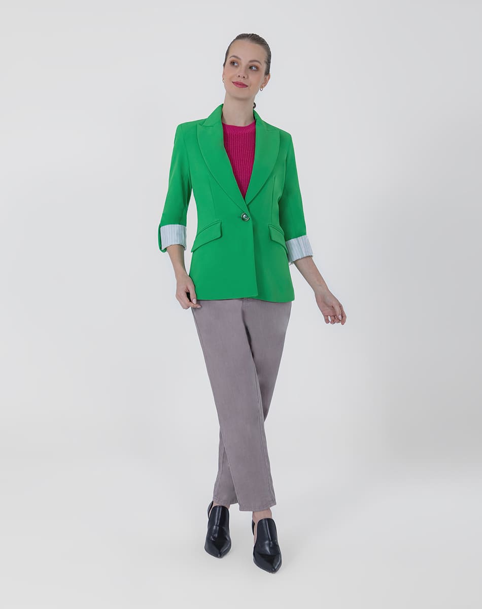 SHYLA| Sleek Cuffed Sleeve Blazer