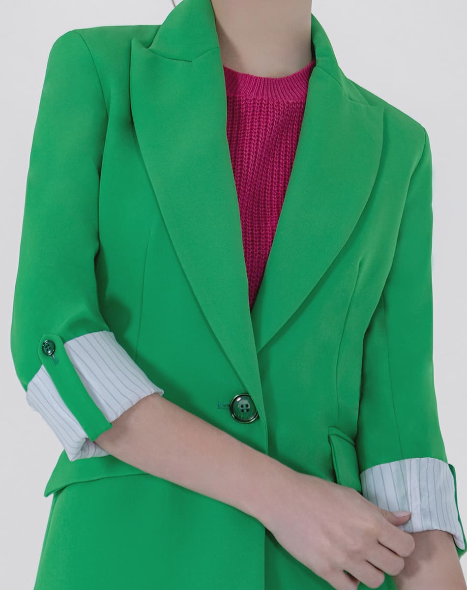SHYLA| Sleek Cuffed Sleeve Blazer