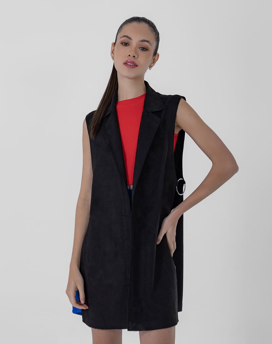 SHYLA | Suede Elegance Long Vest
