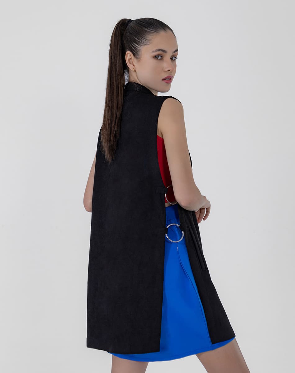 SHYLA | Suede Elegance Long Vest