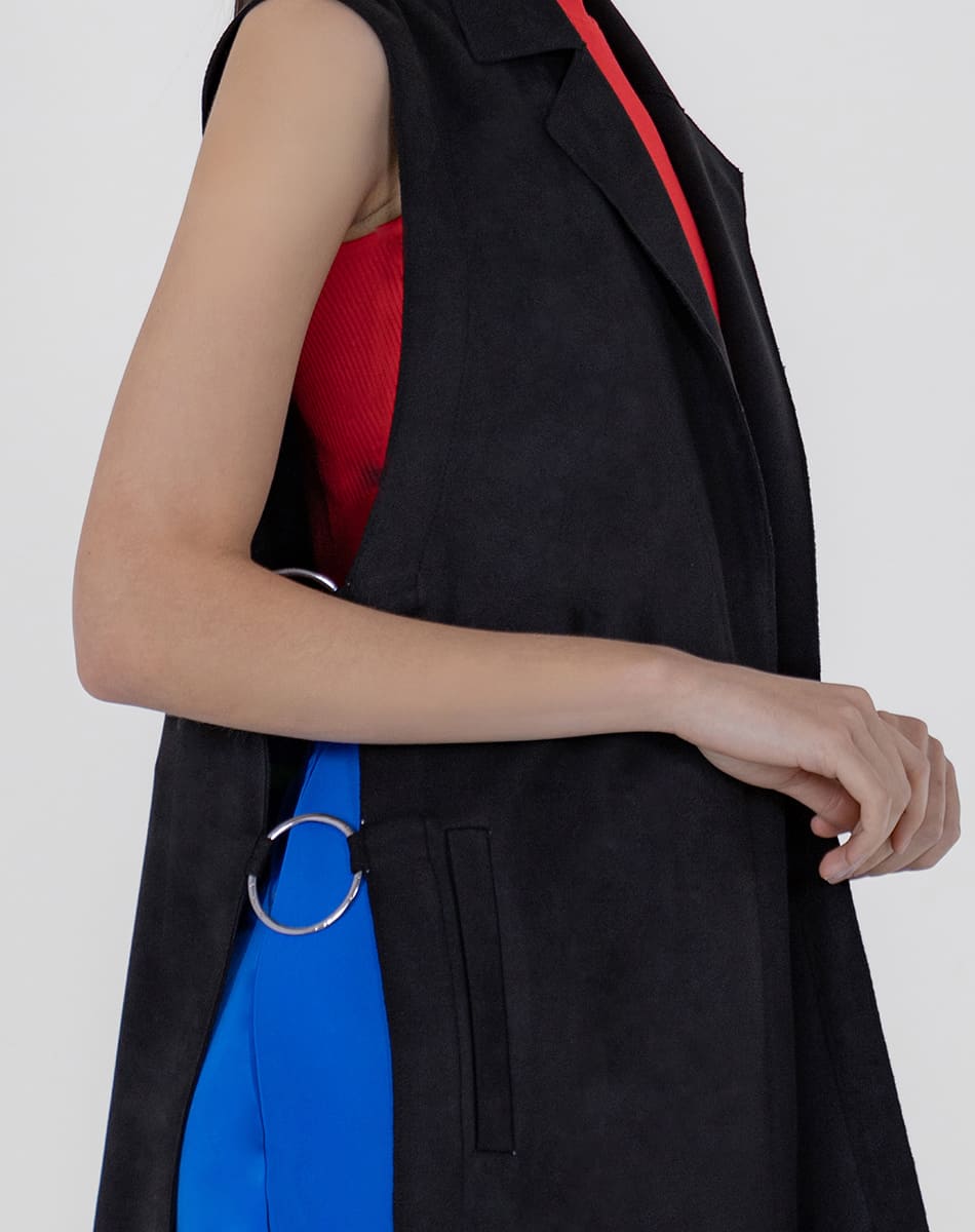 SHYLA | Suede Elegance Long Vest