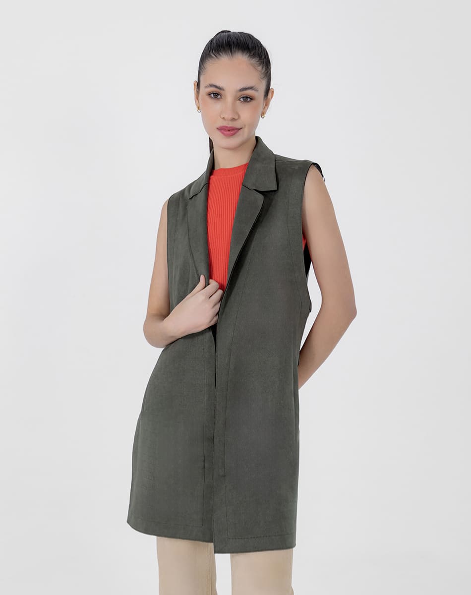 SHYLA | Suede Elegance Long Vest