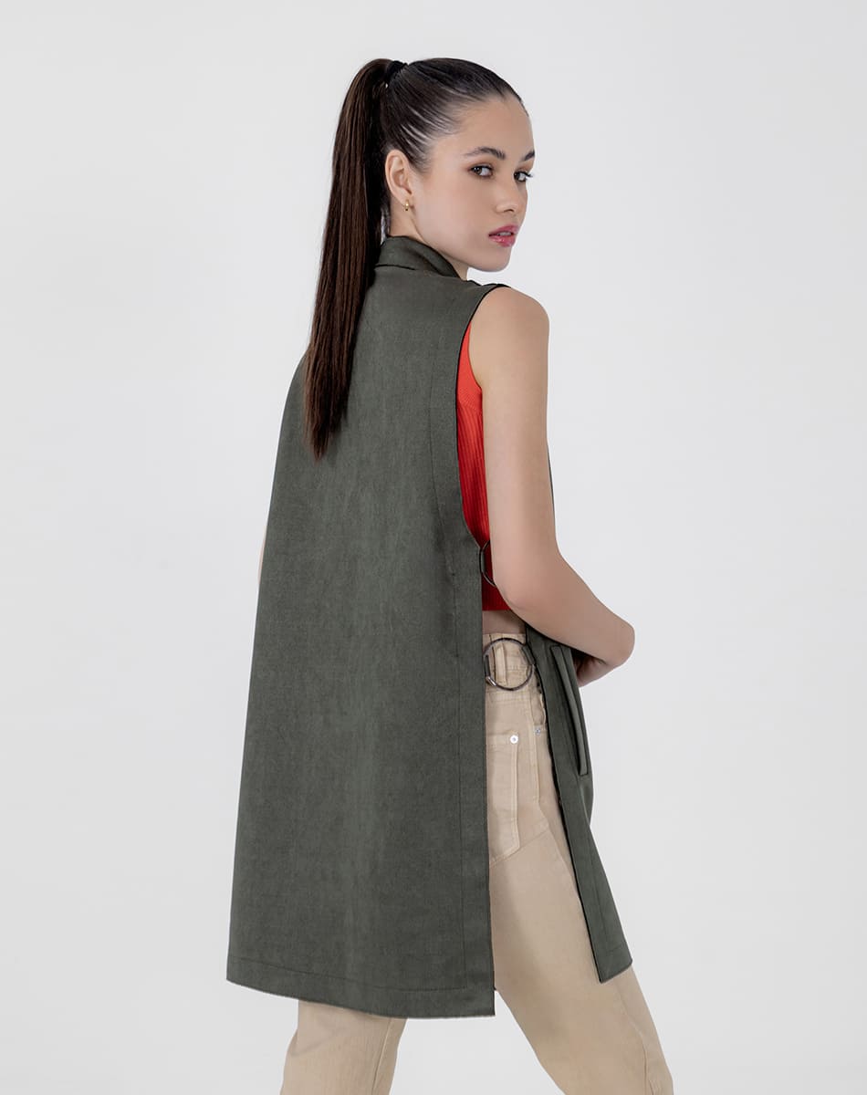 SHYLA | Suede Elegance Long Vest