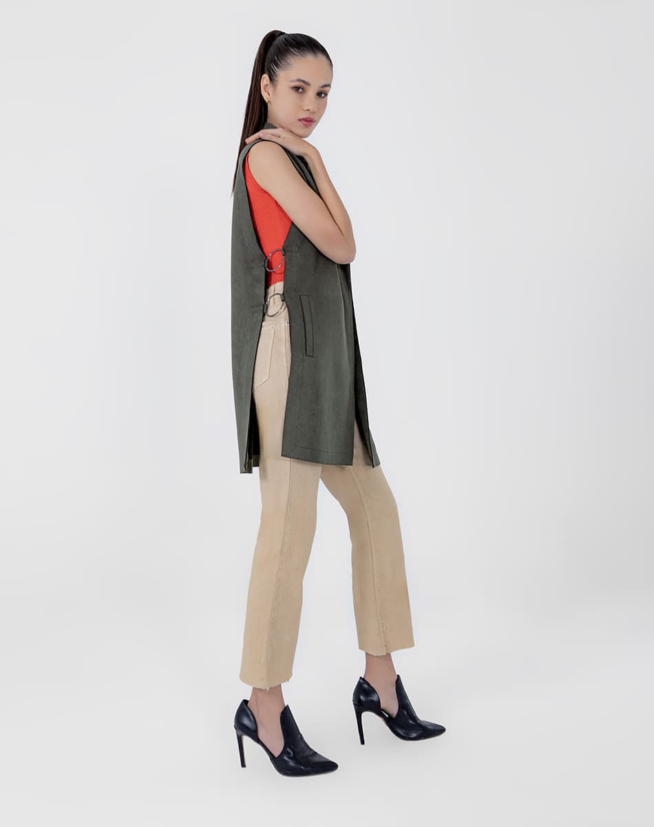 SHYLA | Suede Elegance Long Vest