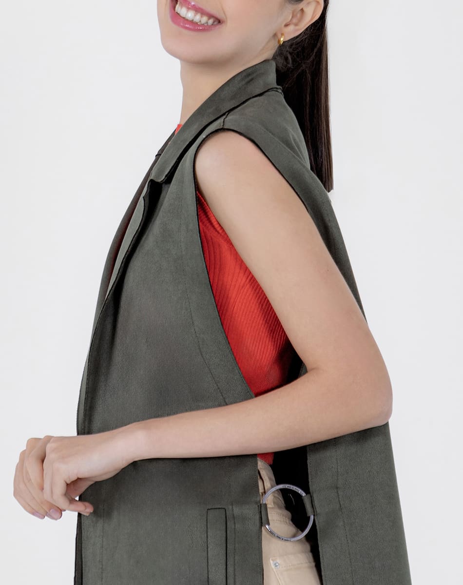 SHYLA | Suede Elegance Long Vest