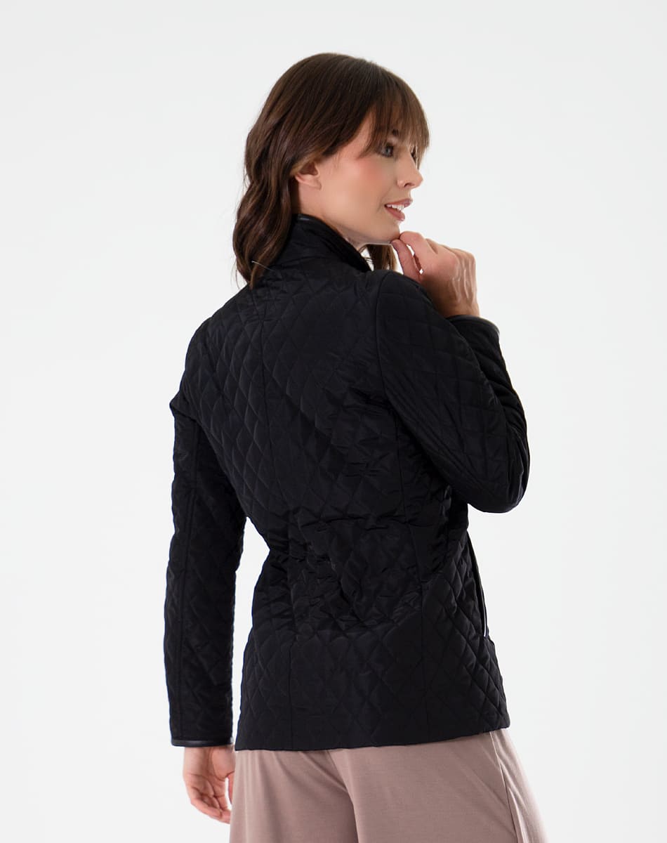 High collar quilted Jacket