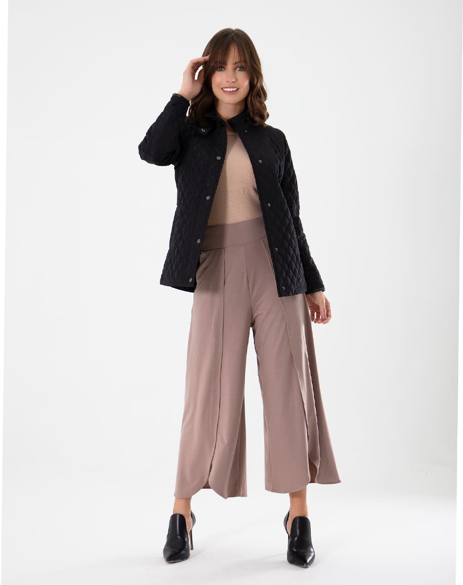 High collar quilted Jacket