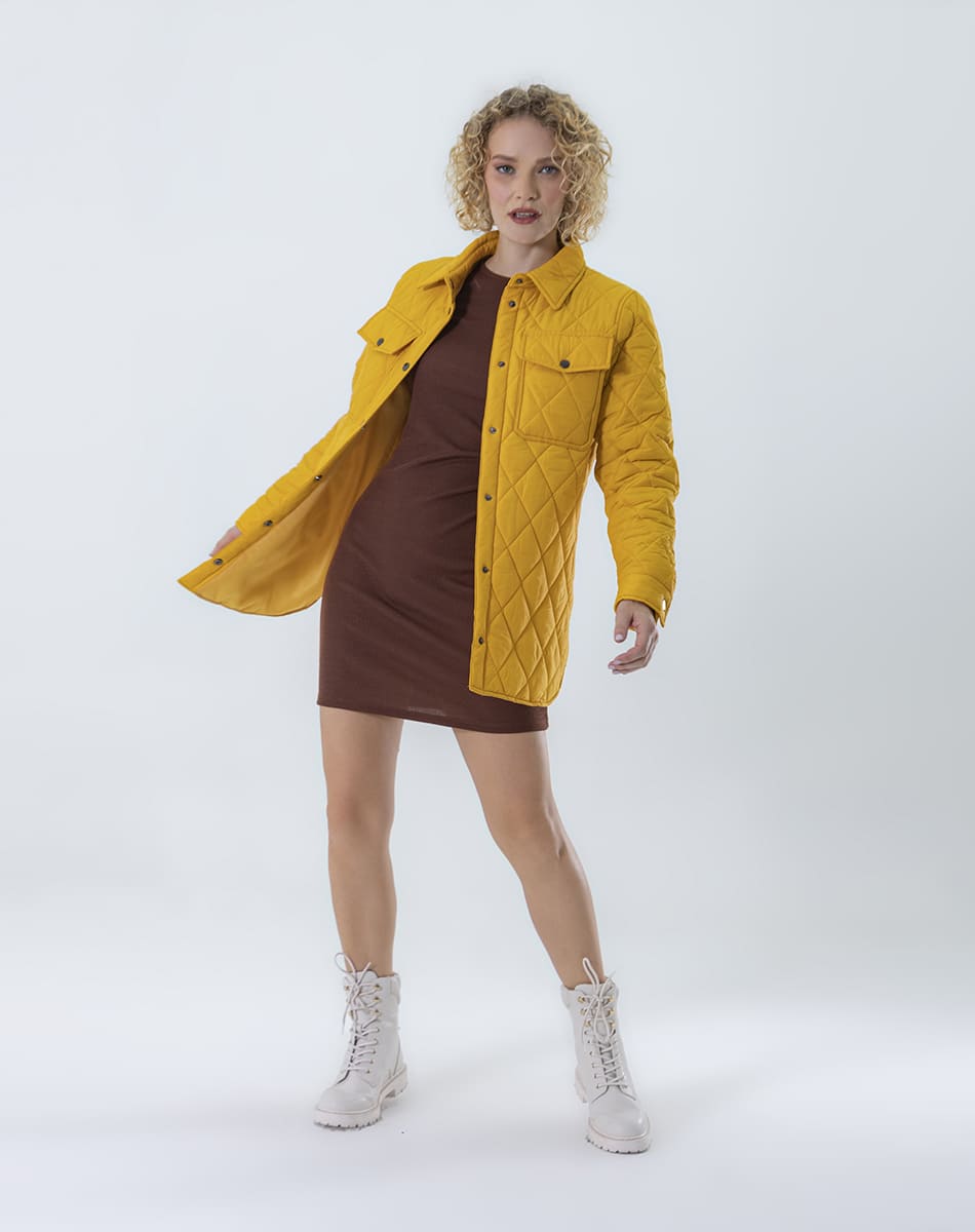 Quilted jacket with Buttons in front