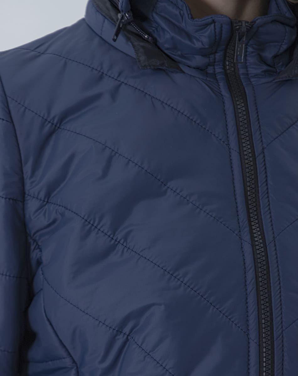 Midi jacket with hood