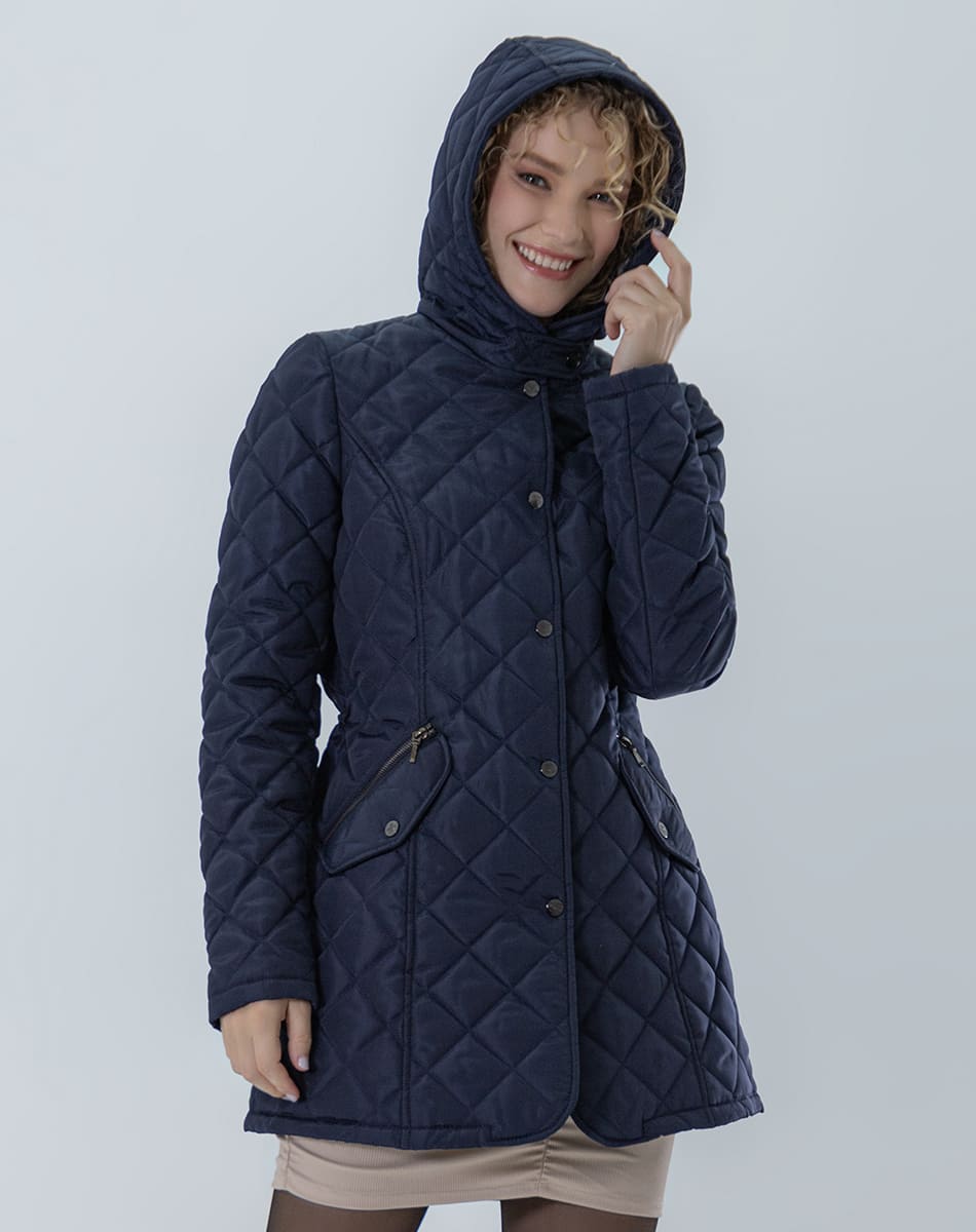 Hooded Button Down Jacket