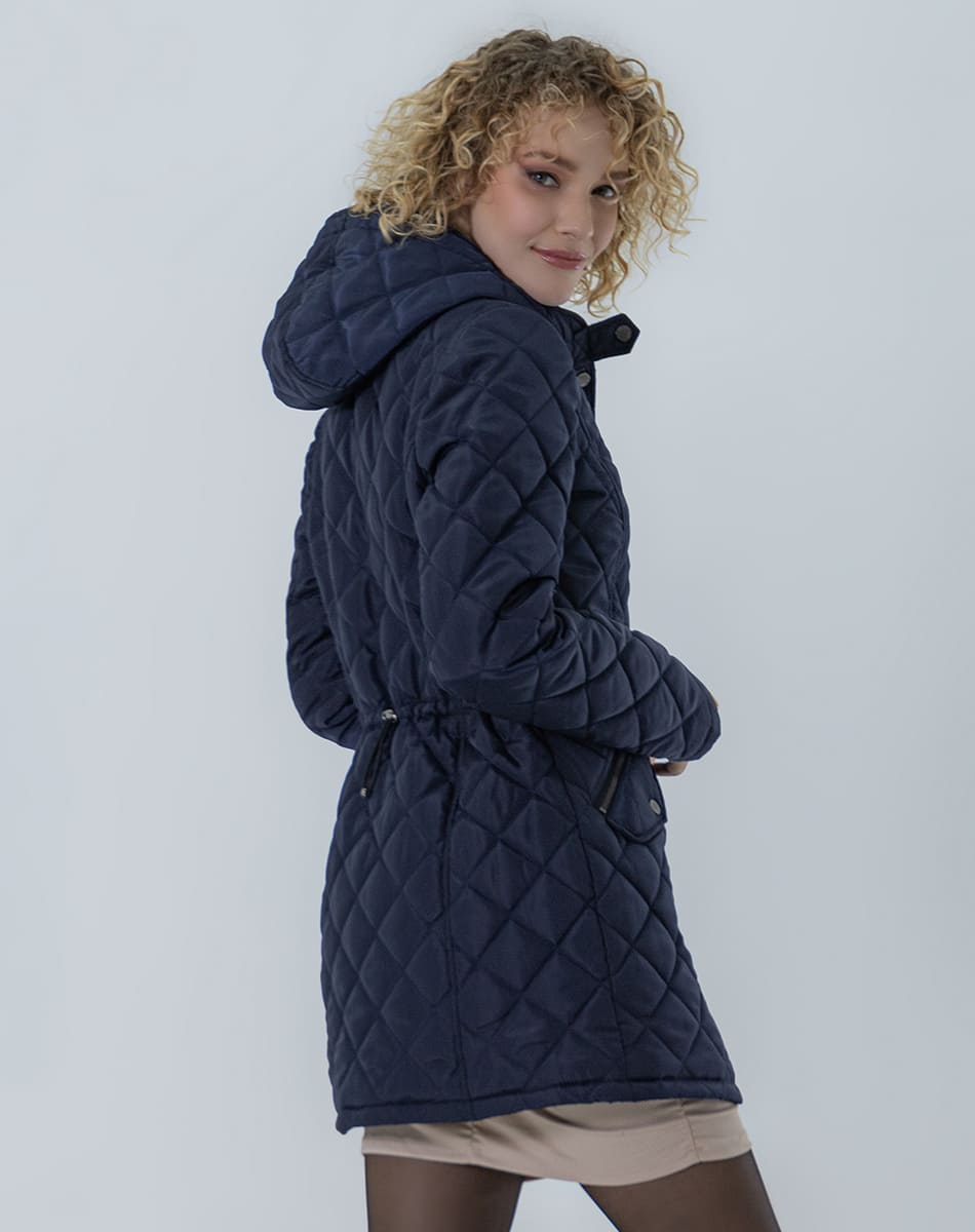 Hooded Button Down Jacket