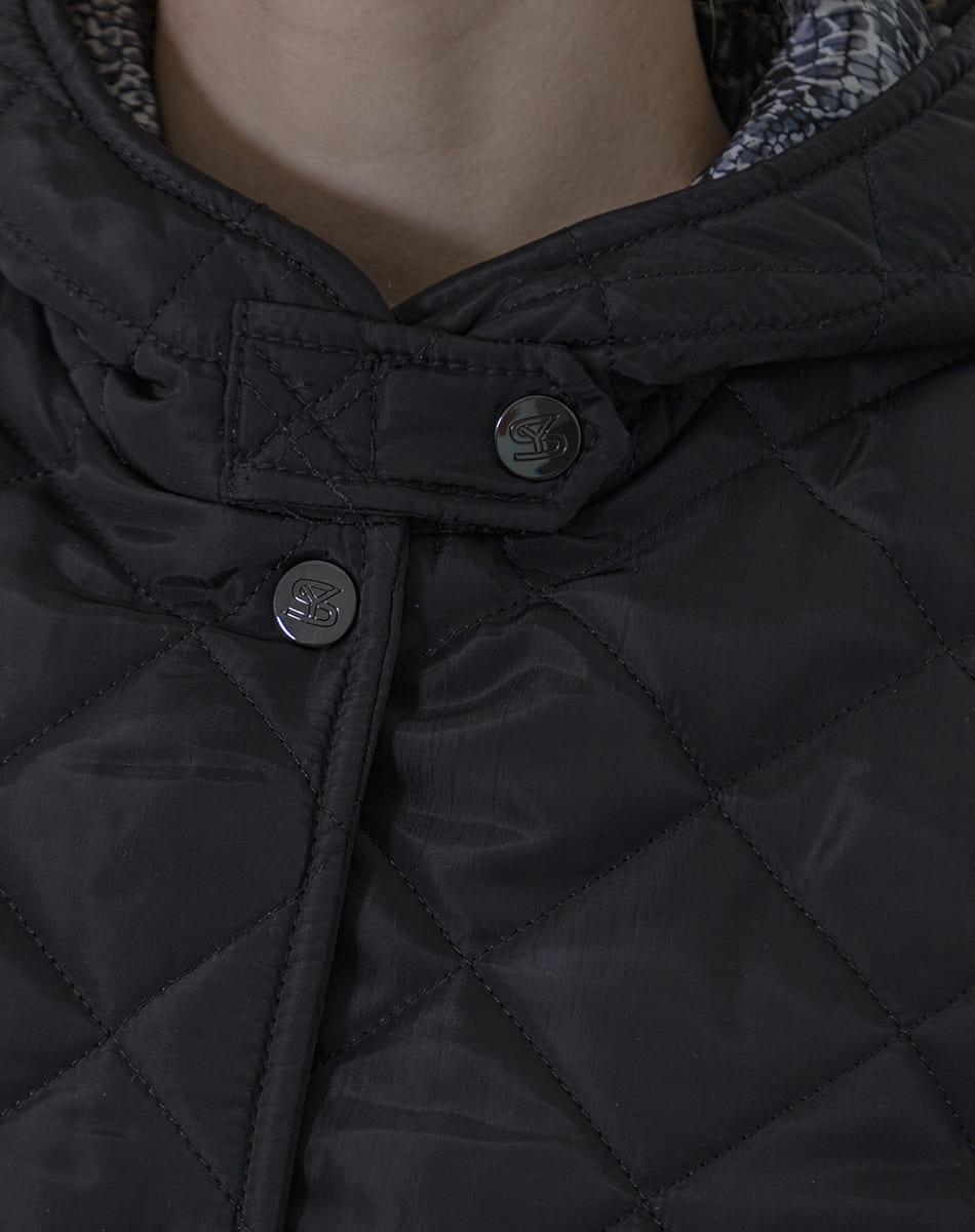 Hooded Button Down Jacket
