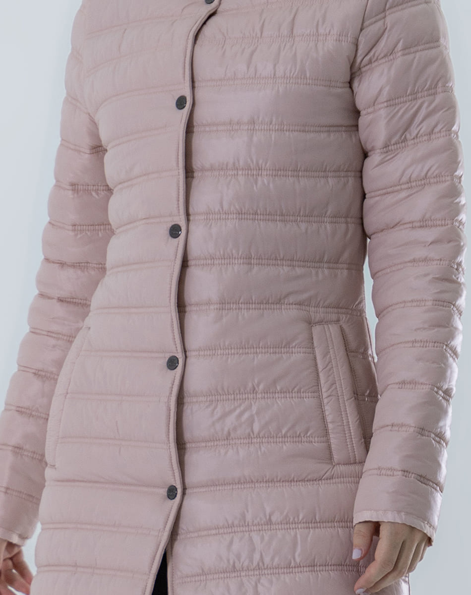 Long Jacket With Button on the collar