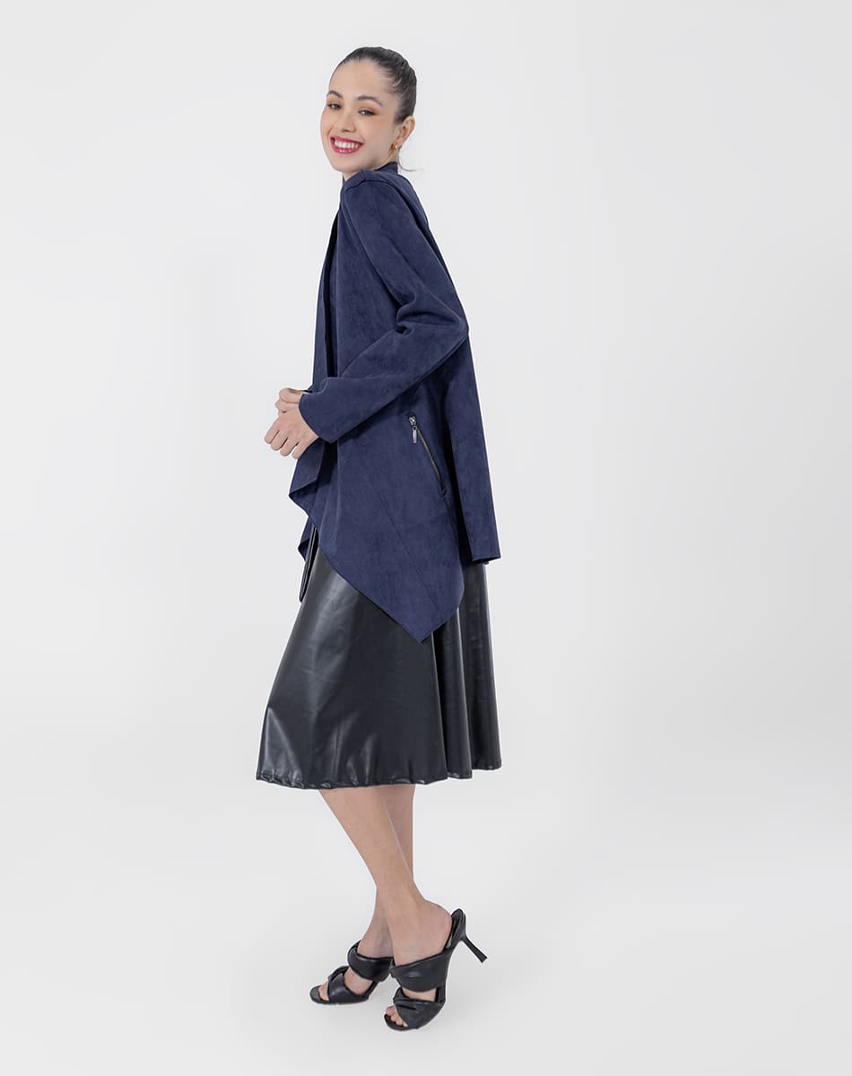 SHYLA | Luxurious Suede Waterfall Jacket