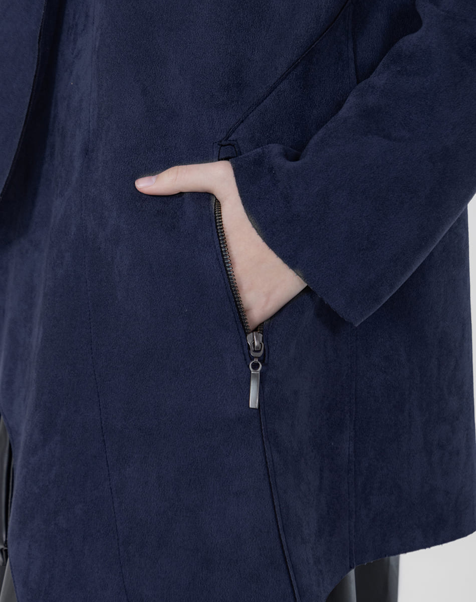 SHYLA | Luxurious Suede Waterfall Jacket
