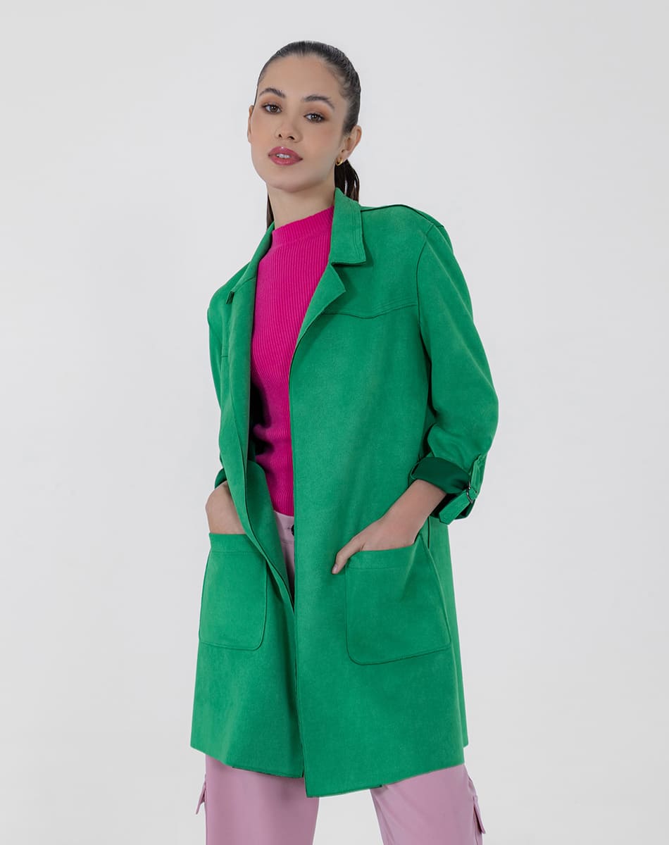SHYLA | Suede Sophisticate Long Coat