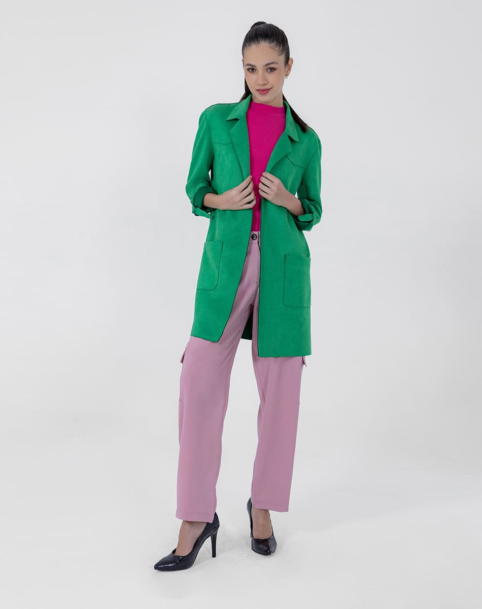 SHYLA | Suede Sophisticate Long Coat