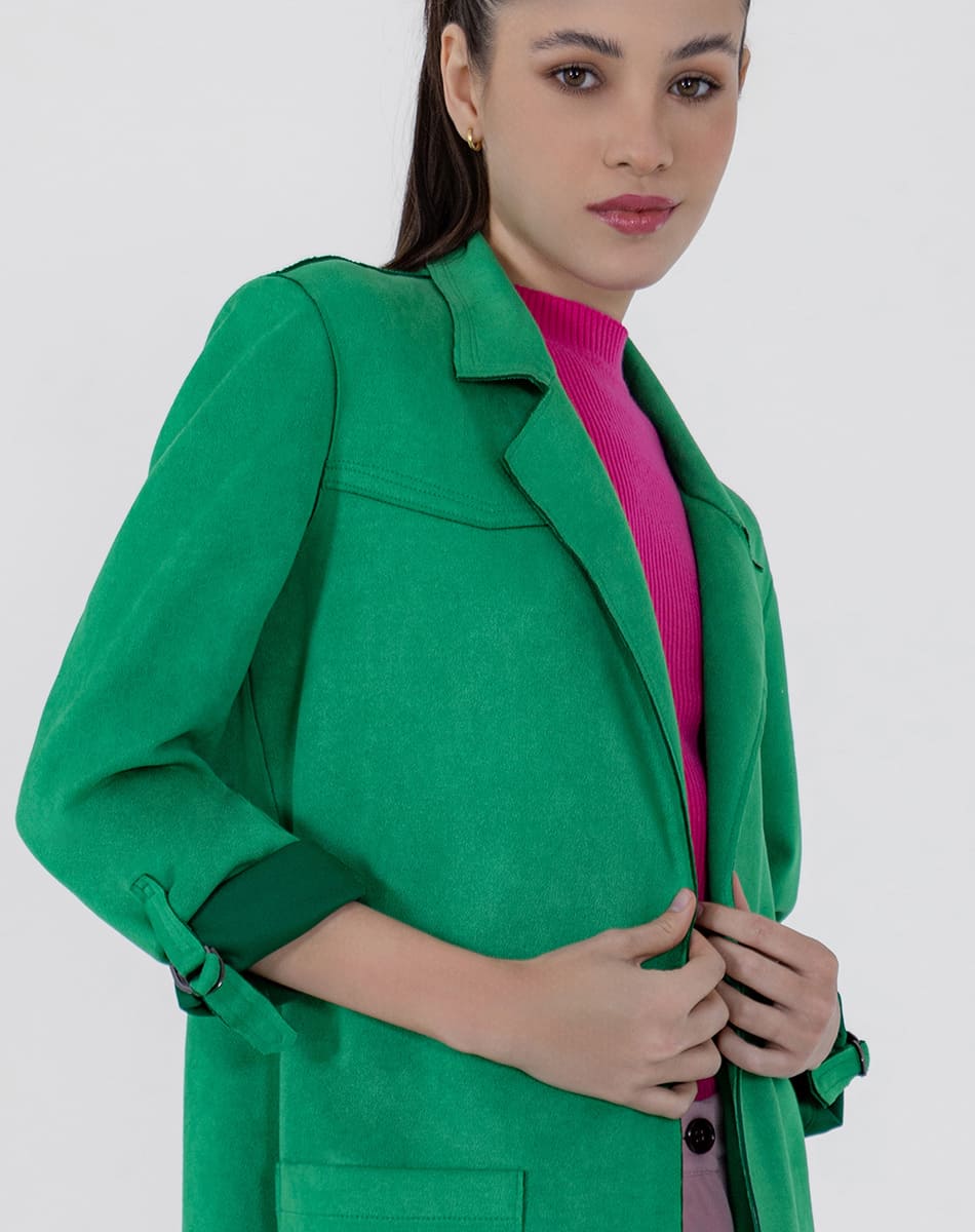 SHYLA | Suede Sophisticate Long Coat