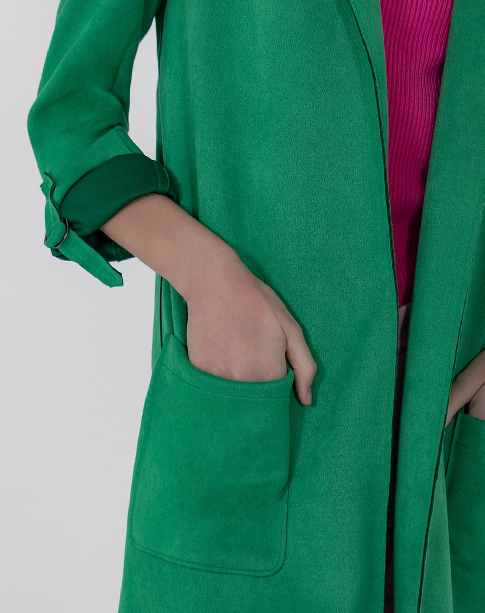 SHYLA | Suede Sophisticate Long Coat