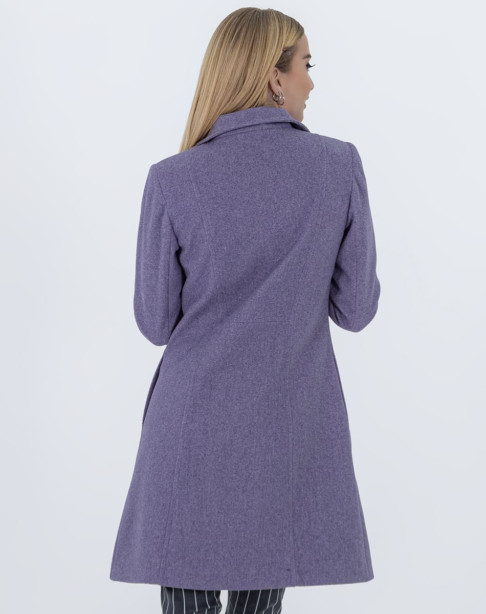 High Collar Coat With Double Button