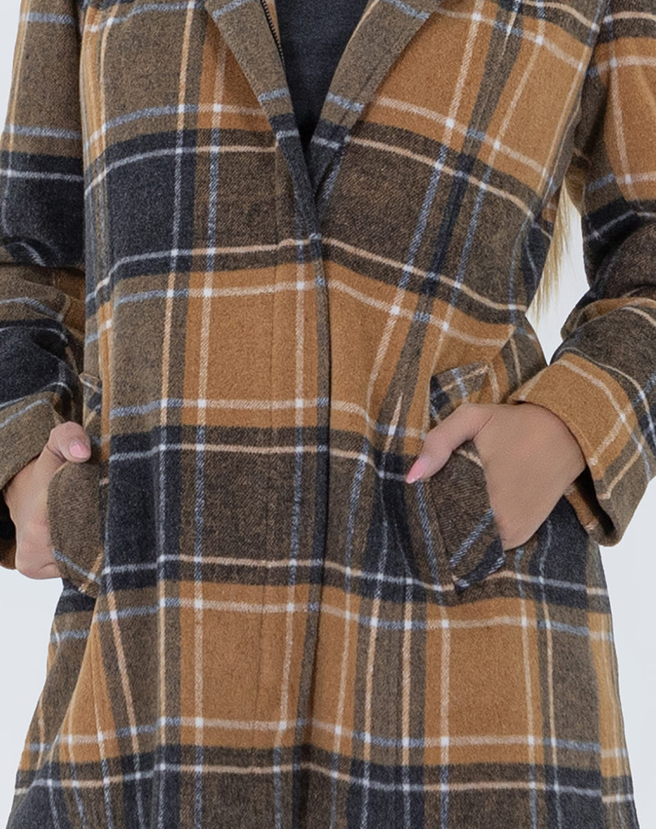 Hooded Printed Coat