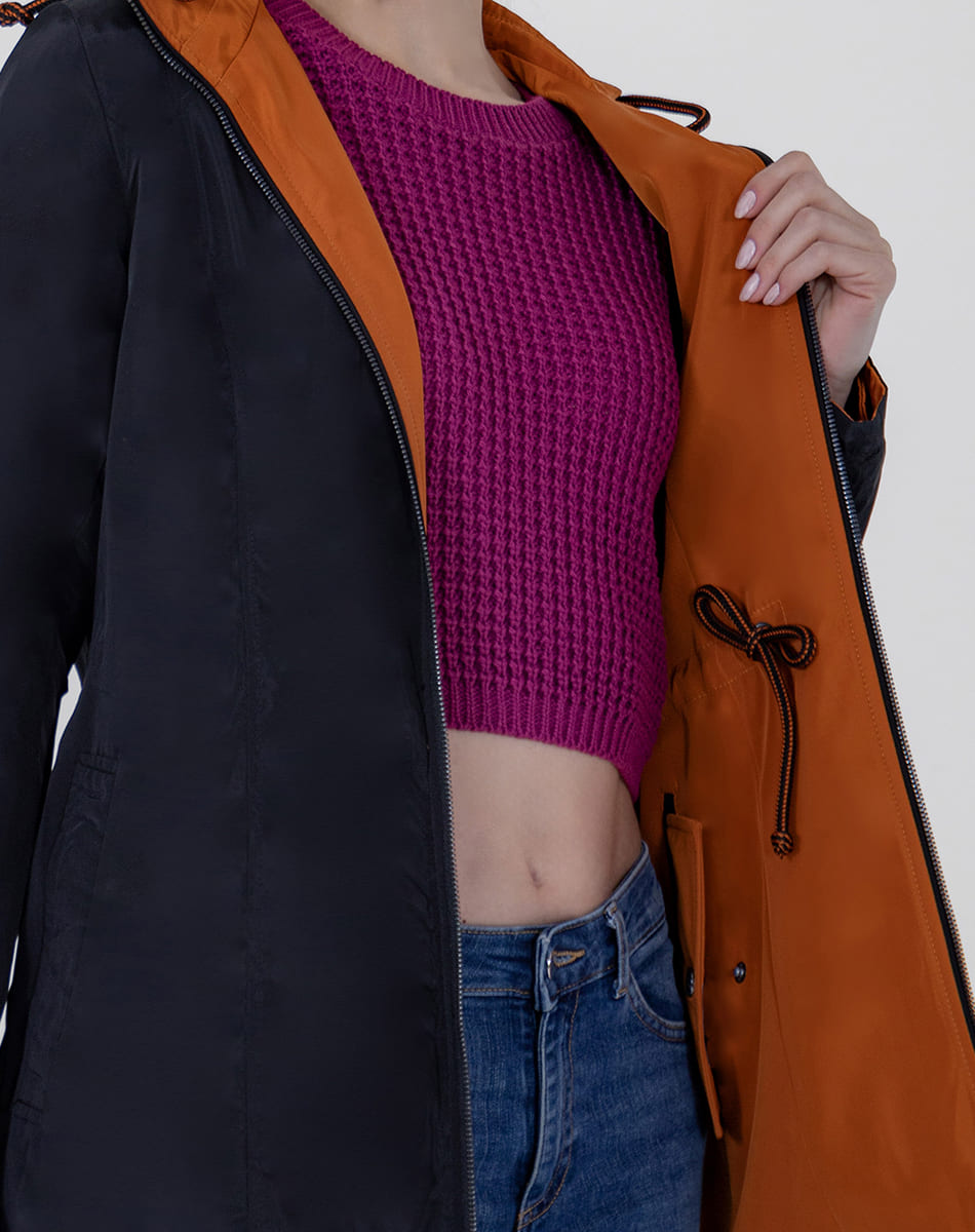 SHYLA | Sporty Double-View Short Trench Coat