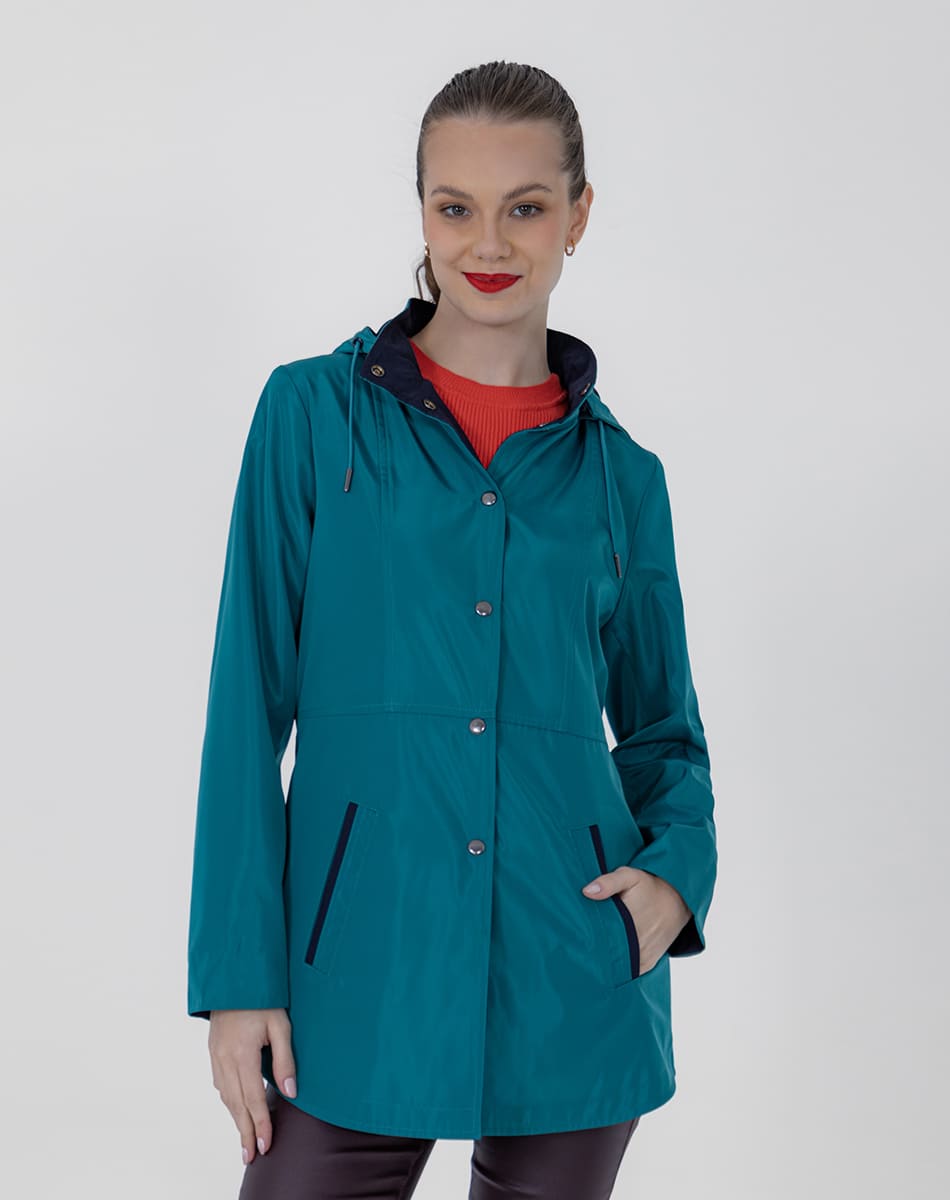 SHYLA | Cropped Hooded Double-View Trench Coat