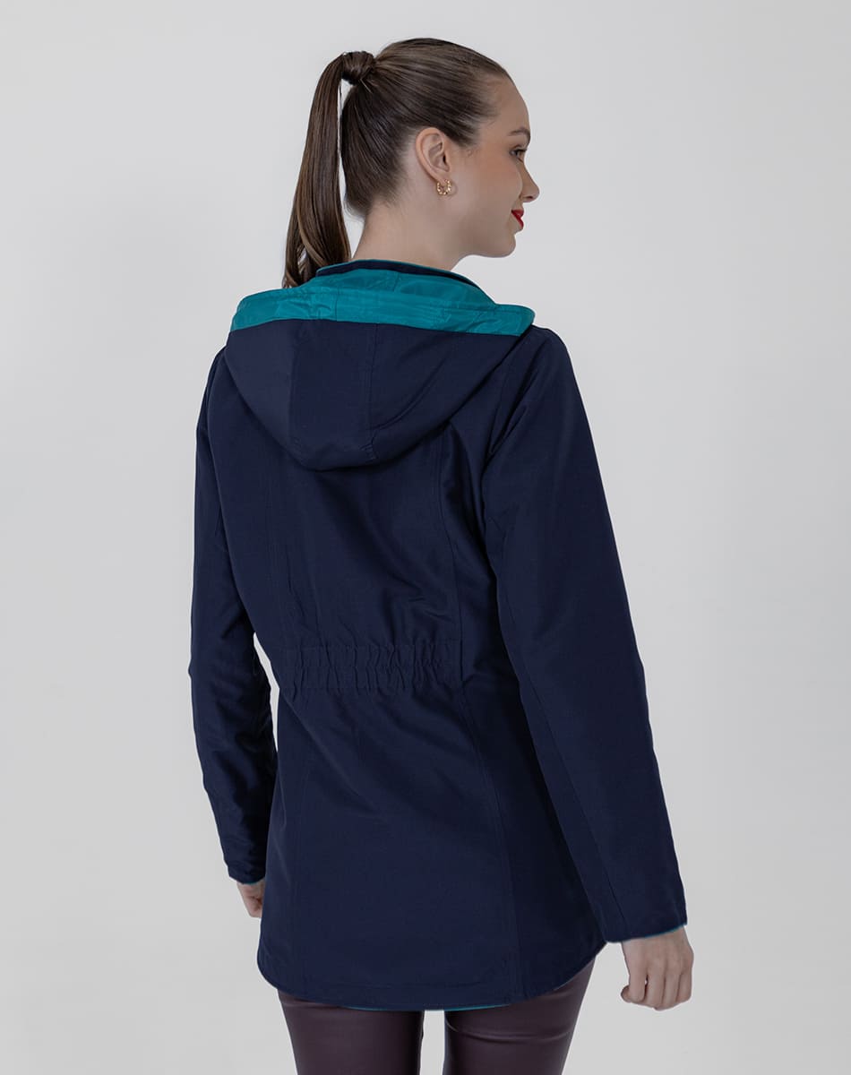 SHYLA | Cropped Hooded Double-View Trench Coat