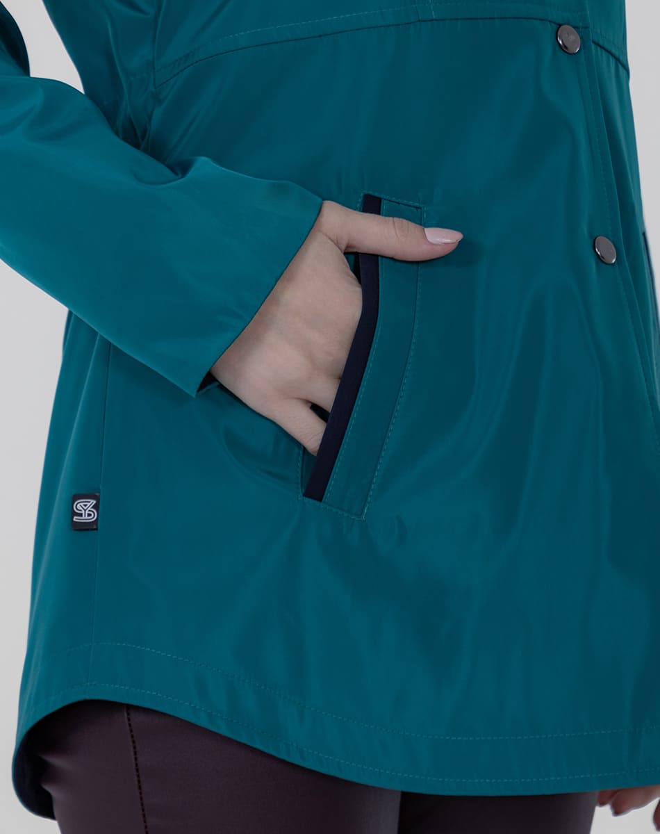 SHYLA | Cropped Hooded Double-View Trench Coat