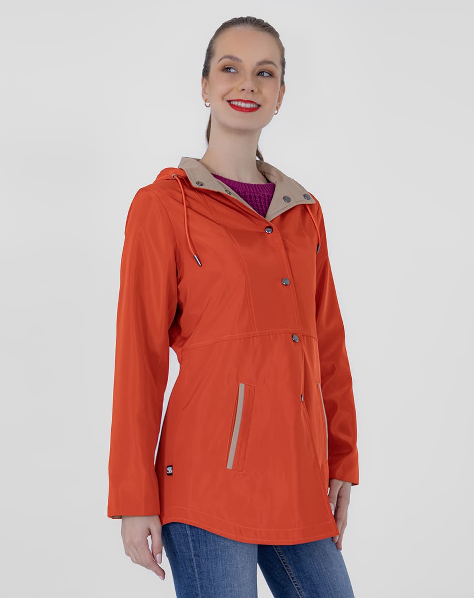 SHYLA | Cropped Hooded Double-View Trench Coat
