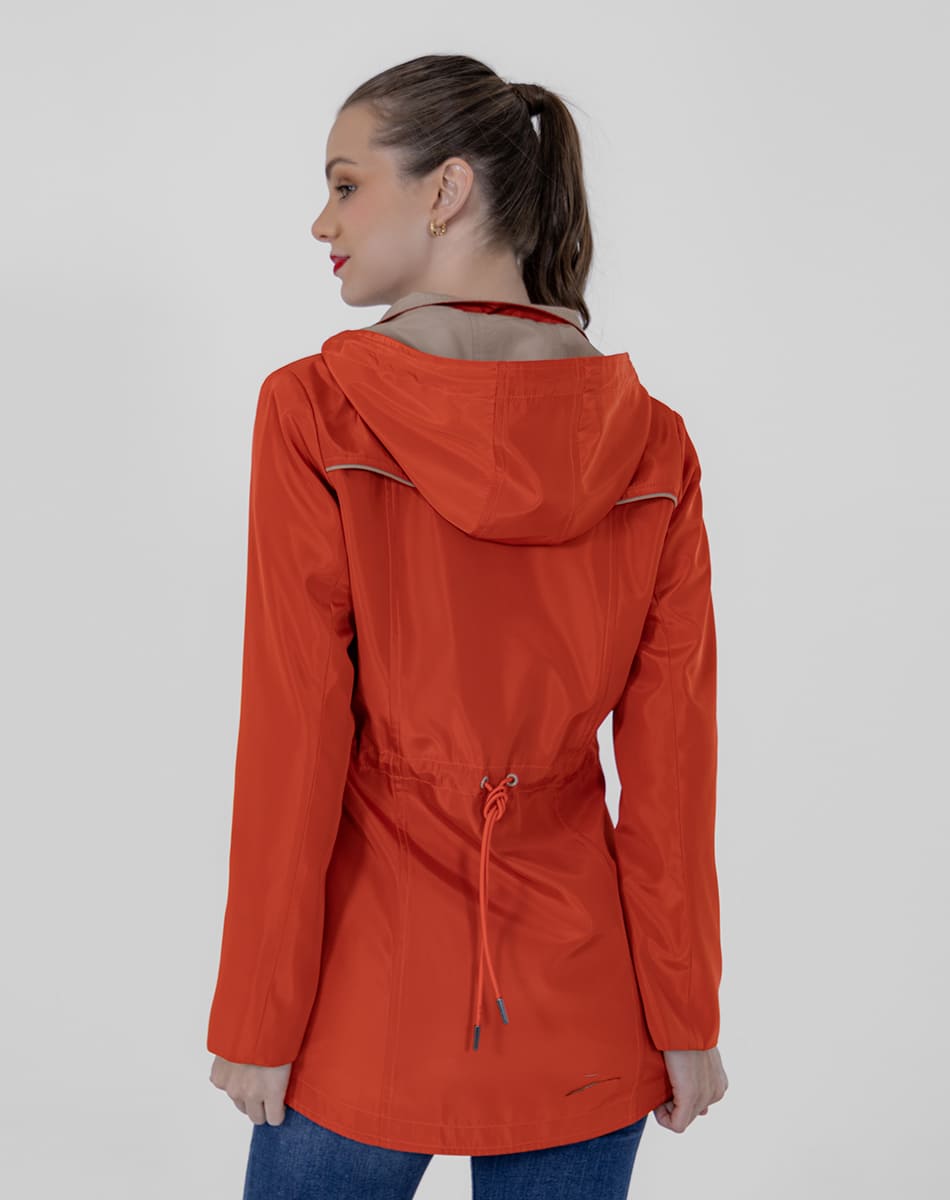 SHYLA | Cropped Hooded Double-View Trench Coat