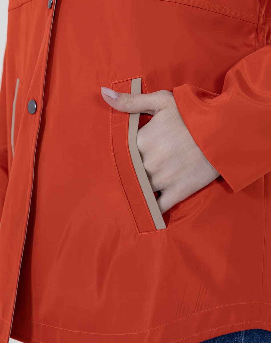 SHYLA | Cropped Hooded Double-View Trench Coat