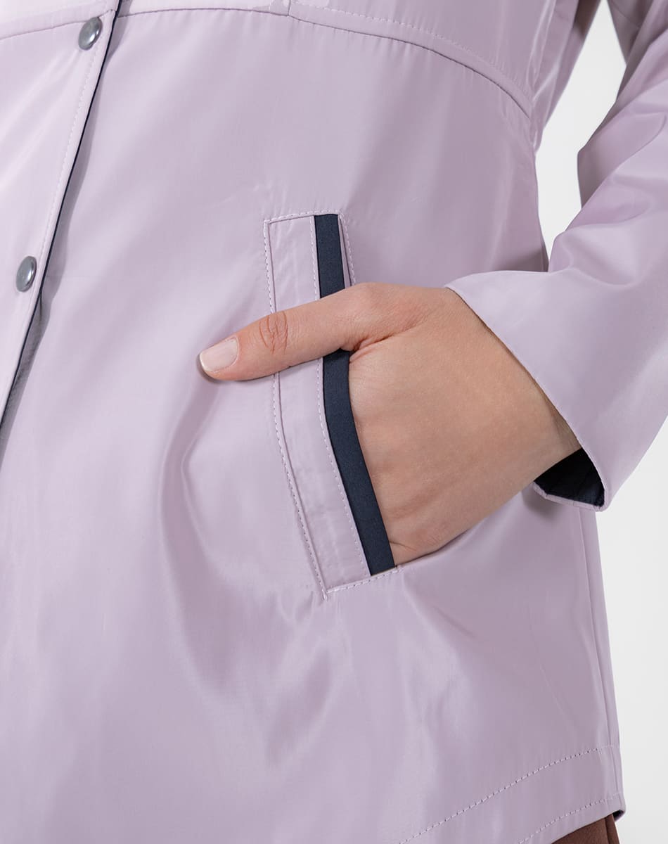 SHYLA | Cropped Hooded Double-View Trench Coat