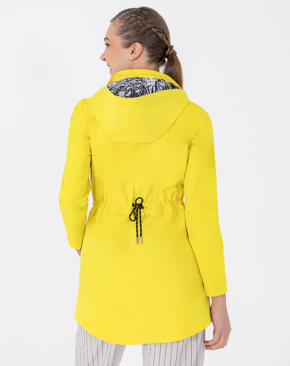 SHYLA | Trench Coat with Hood and Button Closure