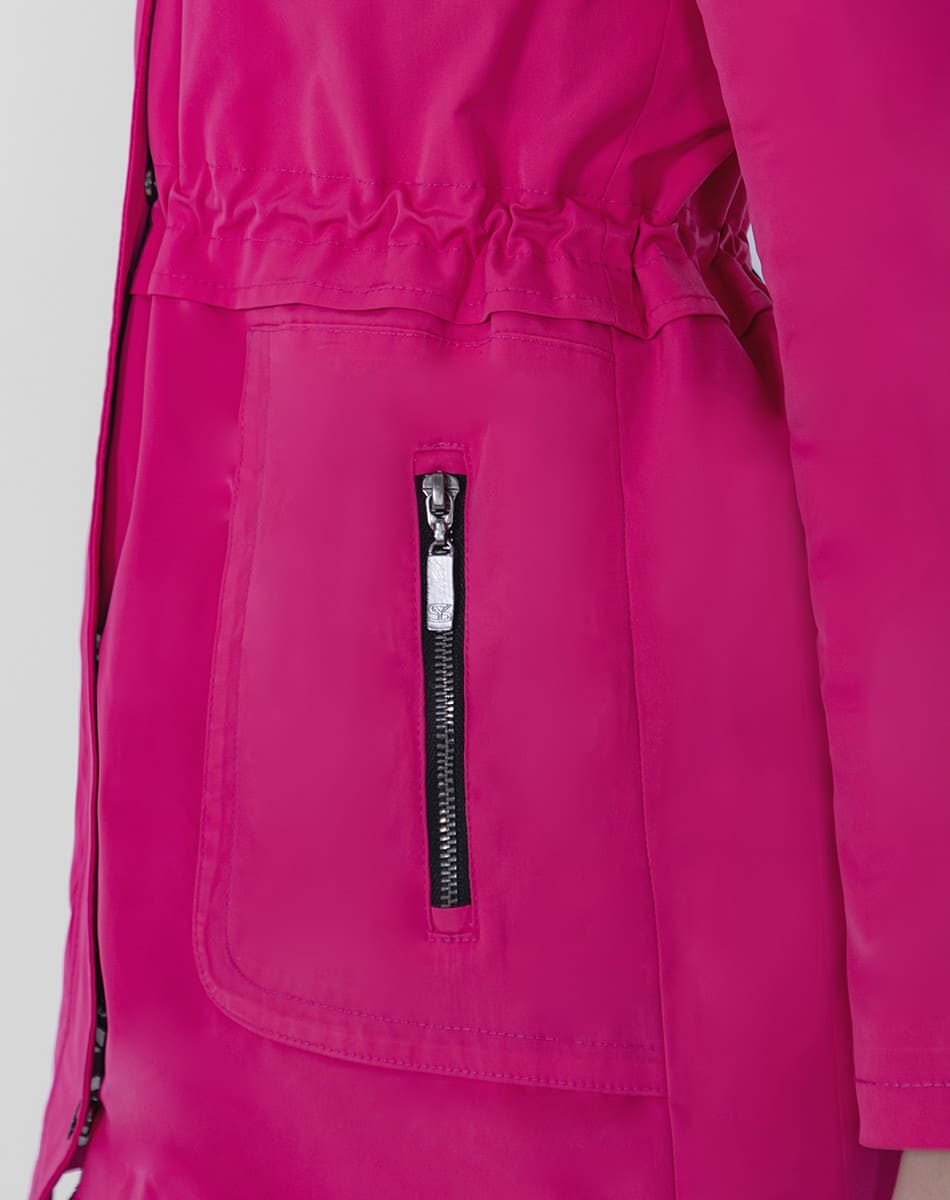 SHYLA | Trench Coat with Hood and Button Closure