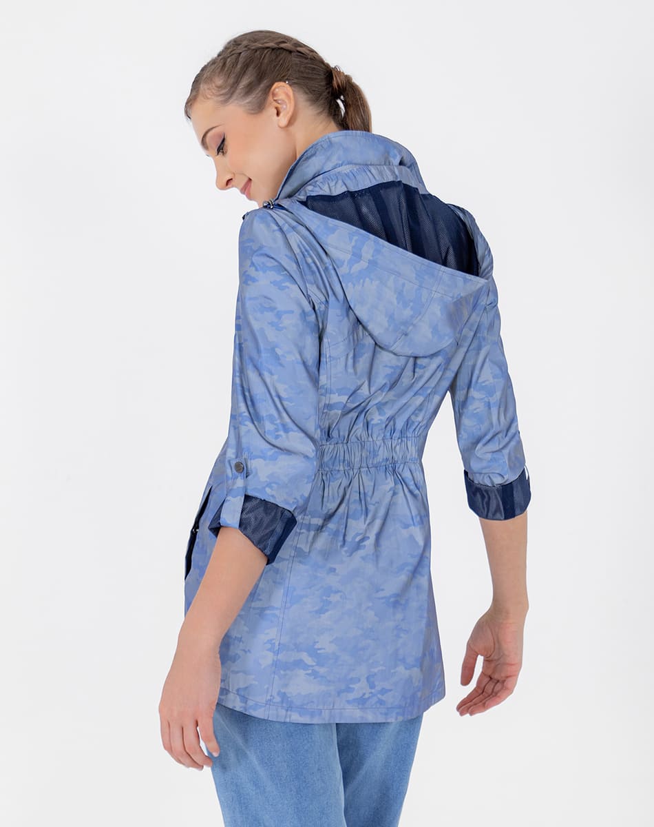 SHYLA | Reflective Water-Repellent Sporty Short Trench Coat