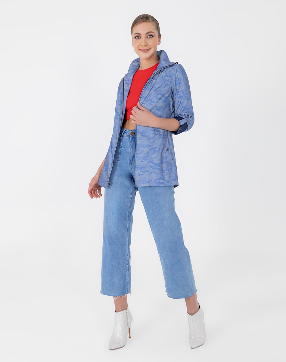 SHYLA | Reflective Water-Repellent Sporty Short Trench Coat