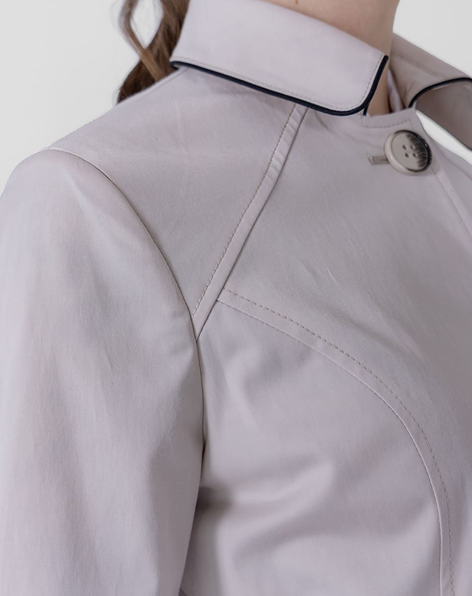 SHYLA | Classic Long Trench Coat with Belt and Buttons