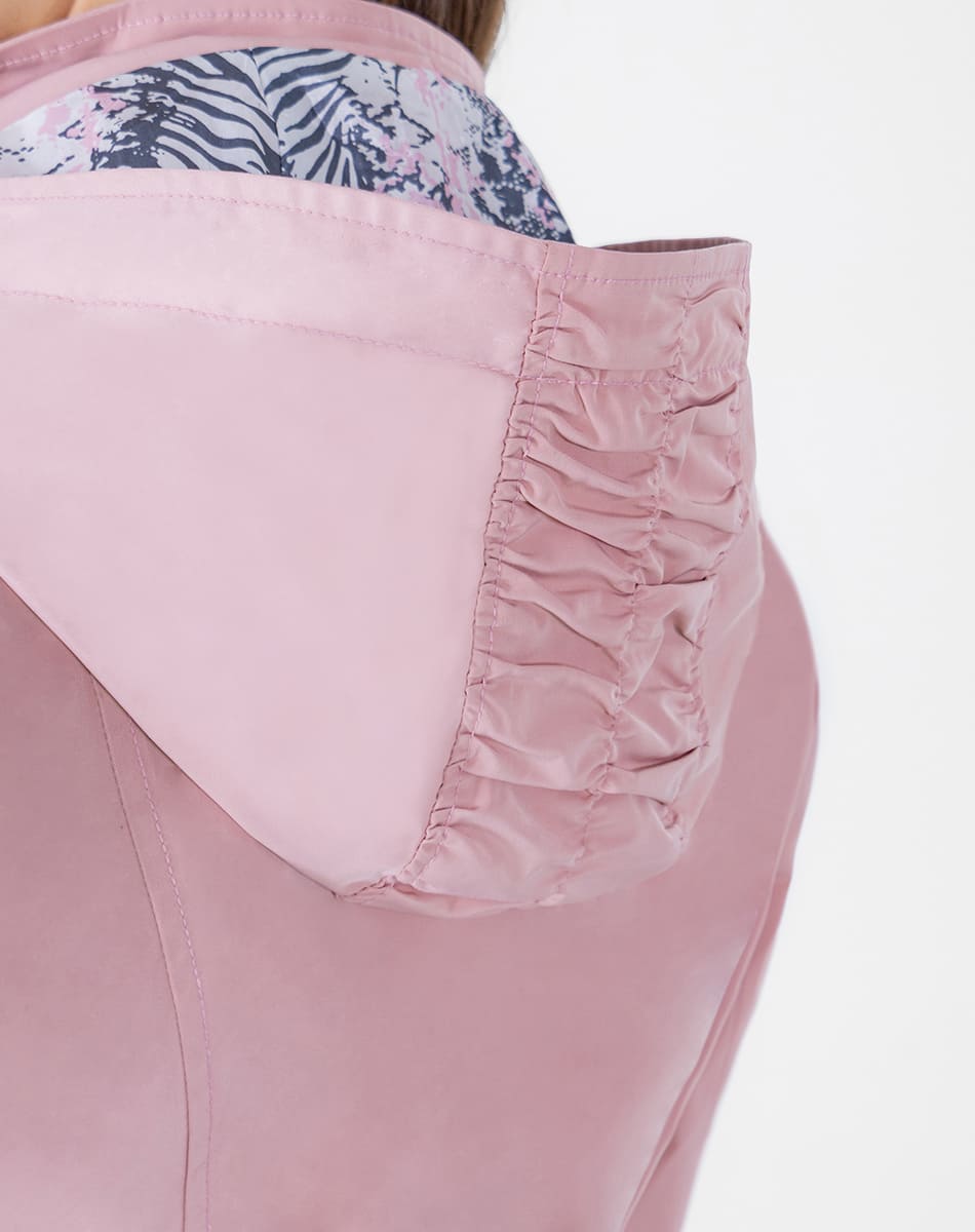 SHYLA | Cropped Trench Coat with Pleated Hood