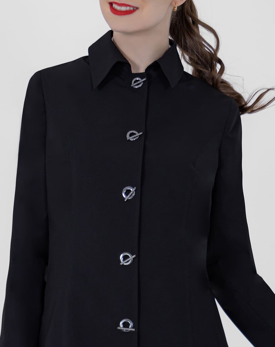 SHYLA | LONG TRENCH COAT WITH SHIRT COLLAR FOR WOMEN
