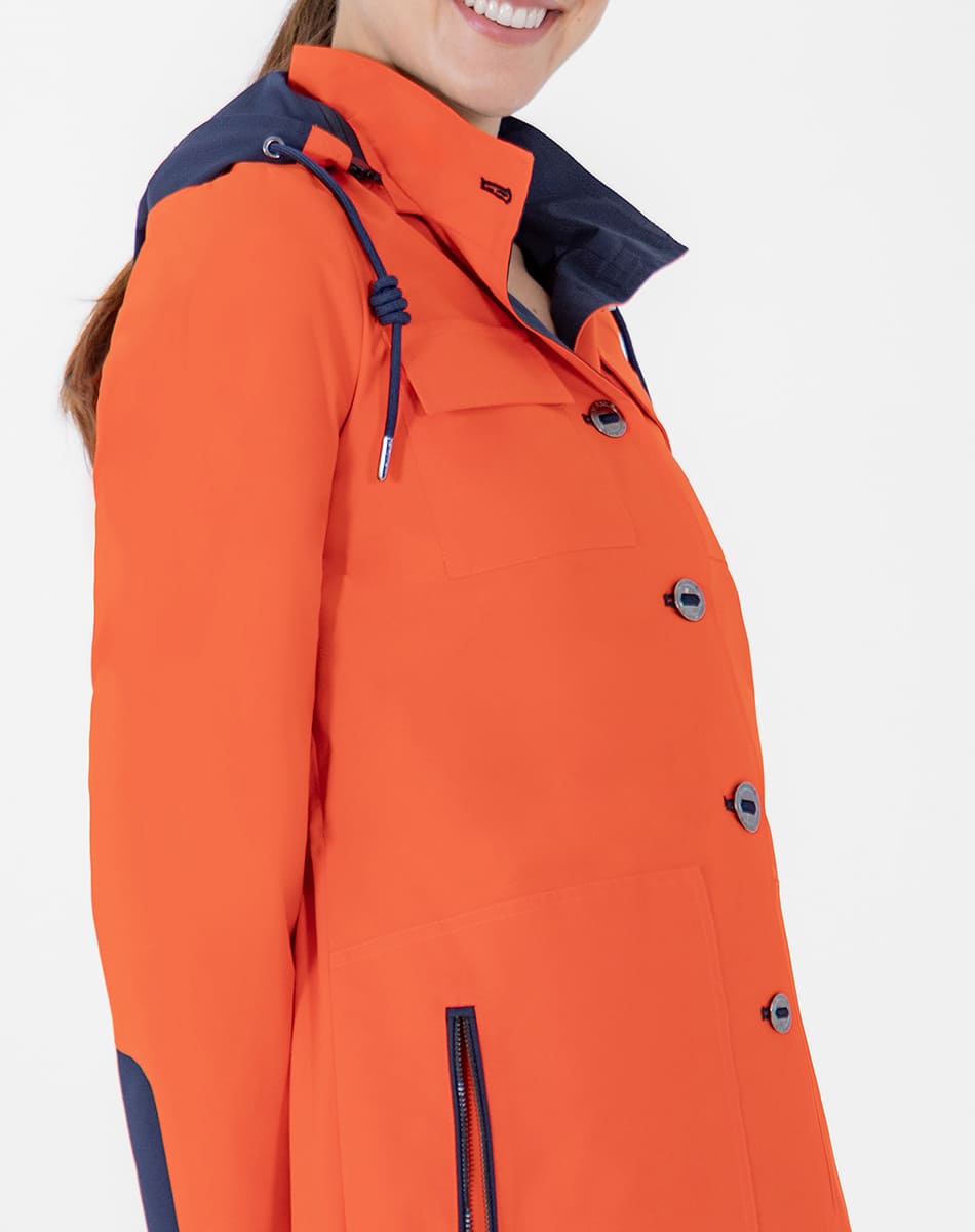 SHYLA | TRENCH COAT WITH HOOD AND BUTTONS