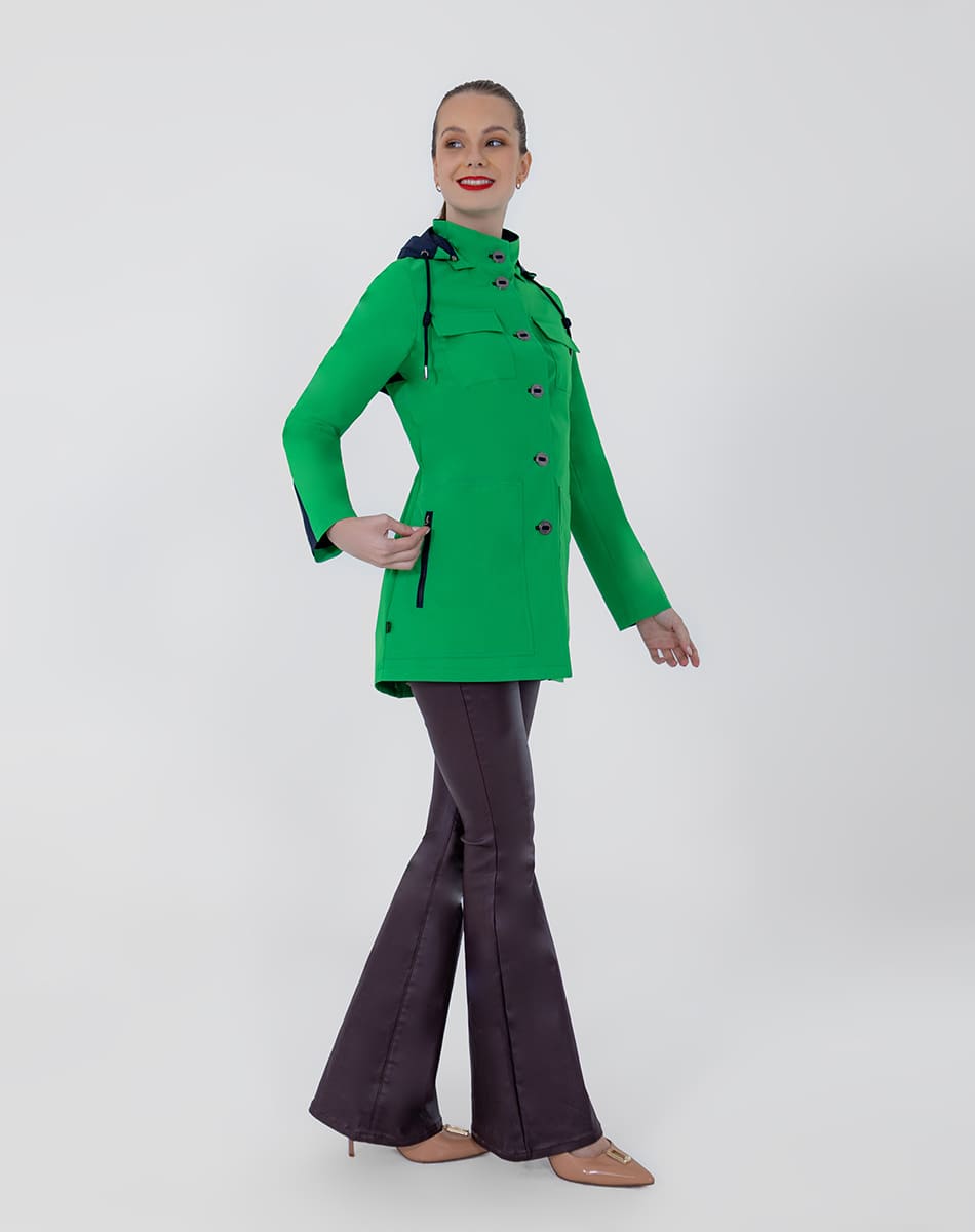 SHYLA | TRENCH COAT WITH HOOD AND BUTTONS