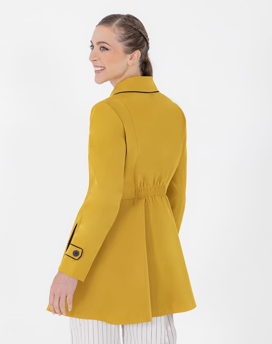 SHYLA | SHORT TRENCH COAT WITH LAPEL NECK