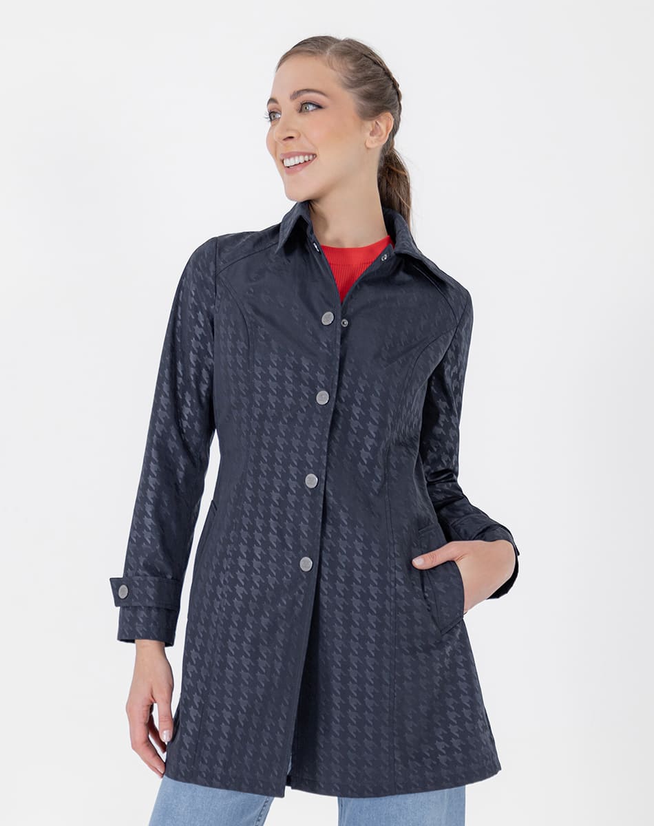 SHYLA | LONG TRENCH COAT WITH SHIRT COLLAR