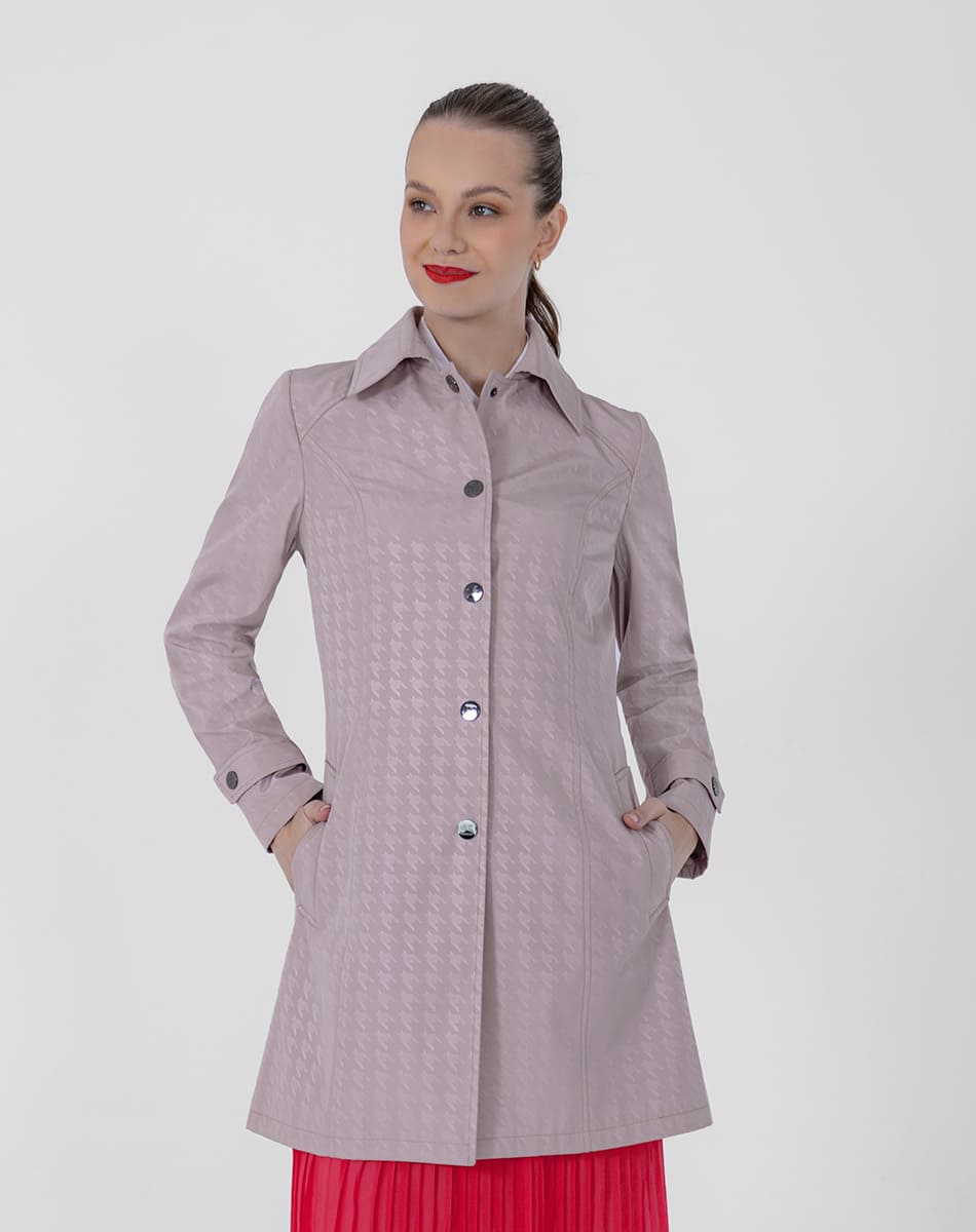 SHYLA | LONG TRENCH COAT WITH SHIRT COLLAR