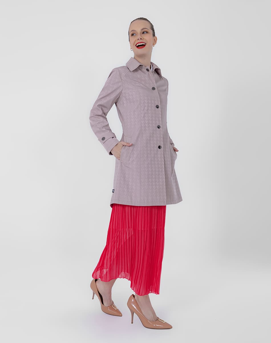 SHYLA | LONG TRENCH COAT WITH SHIRT COLLAR